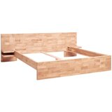 MID.YOU POSTELJA 200 cm x 200 cm , les bukev (jedrovina) | Shoptok.si