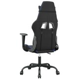  Masažni gaming stol črno in modra umetno usnje | Shoptok.si