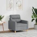  Fotelja svjetlosiva 60 cm od tkanine | shoptok.hr