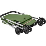  Sklopiva kolica za pse zelena 100x49x96 cm od lanene tkanine | shoptok.hr
