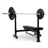 Capital Sports benchexvadbena klop, poševna in ravna klop, obremenilnost do 250 kg, modre barve