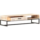  Stolić za kavu bijeli 117 x 50 x 30 cm masivno bagremovo drvo | Eponuda.ba