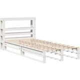 vidaXL Okvir kreveta bez madraca bijeli 90 x 190 cm masivna borovina | shoptok.hr