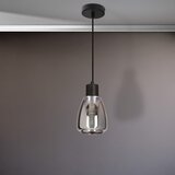 Candellux Lighting Crna viseća svjetiljka sa staklenim sjenilom ø 12 cm Moldo – | shoptok.hr