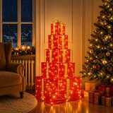  Božićne svjetleće kutije na slaganje 250 LED lampica Slike