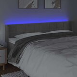  Posteljno vzglavje svetlo sivo 203x16x78/88 cm žamet, (20735248) | Shoptok.si