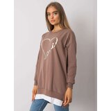 RUE PARIS Tunic-RV-TU-7258.40P-Brown | Shoptok.si