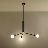  Sollux SL.0303 - Luster na sajli DUOMO 3D 3xE27/60W/230V crni | Eponuda.com