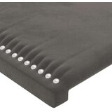 vidaXL LED posteljno vzglavje temno sivo 90x5x118/128 cm žamet | Shoptok.si