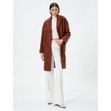 Koton Oversized Bouclete Coat, Double Breasted Midi Length, Pocket Detailed Lined. | shoptok.hr