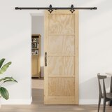 vidaXL drsna vrata z opremo 78x211 cm Trden borov les, notranja vrata | Shoptok.si