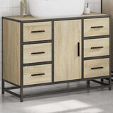 vidaXL Kopalniška omarica za umivalnik sonoma hrast 80x33x60cm inž les | Shoptok.si