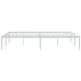 Metalni Kovinski posteljni okvir bel 140x190 cm, (20724353) | Shoptok.si