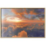  Plakat When Dawn Tickles the Clouds: A Color Show on the Morning Sky 90x60 Zlatni okvir | shoptok.hr