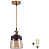 Brilagi LED Luster na sajli R GLASS 1xE27/60W/230V prečnik 15,5 cm zlatna/dimljeno bež Cene