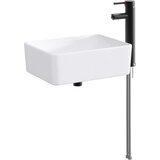  Umivalnik za kopalnico Mat črna 40,5 x 30,5 x 13 cm Kovina, (5000245589) | Shoptok.si