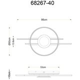 Globo STROPNA LED-SVETILKA Donte 3000 K 230 V | Shoptok.si