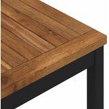  Stol za večeru u vrtu Prirodna i crna 196 x 100,5 x 75 cm | shoptok.hr