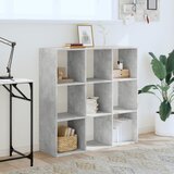  Regal za knjige boja betona 102x32x102 cm konstruirano drvo | shoptok.hr