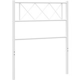 Maison Chic kovinsko posteljno vzglavje - vzglavna omarica - nočna omarica belo 90 cm, (21704820) Cene