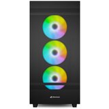 Sharkoon Kućište gaming, Rebel C50 RGB Black, ATX, ventilator 4x120mm Addressable RGB | Eponuda.ba