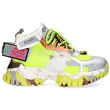 Exé Shoes Modne superge EXÉ Sneakers XY3925-1 - Silver/Grey/Lime Večbarvna Cene