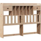 vidaXL Knjižna postelja brez vzmetnice 140x200 cm trdna borovina | Shoptok.si