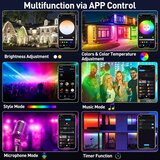 T-SUNUS RGB WiFi LED reflektor 100 W IP66 z aplikacijo | Shoptok.si