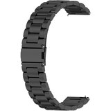 INF Pašček za uro 22 mm Huawei Watch GT/Magic/TicWatch Pro nerjaveče jeklo Black, (21235843) | Shoptok.si