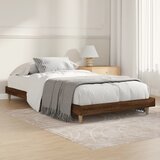 Maison Chic Posteljni okvir - Enojna postelja - Postelja za odrasle brez vzmetnice hrast 90x200 cm inženirski les-J7299, (21762658) | Shoptok.si