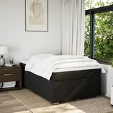  Krevet s oprugama i madracem crni 120 x 200cm od tkanine | shoptok.hr