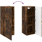  Ormar za montažu na zid Dimljeni hrast 33 x 34,5 x 90 cm | Shoptok.si