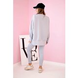 Kesi Włoski Set hoodie buttery fabric + ribbed trousers grey | Eponuda.ba