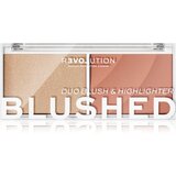 Revolution Relove colour Play Blushed Duo Blush & Highlighter paleta sa highlighterom i rumenilom 5,8 g nijansa Sweet Cijene