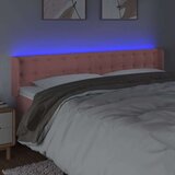  Posteljno vzglavje roza 203x16x78/88 cm žamet, (20953252) | Shoptok.si