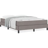 vidaXL Postelja z vzmetnico z vzmetnico Taupe 140 x 190 cm blago | Shoptok.si