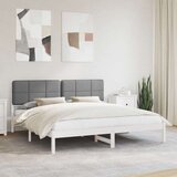  Posteljni okvir z oblazinjenim vzglavjem Svetlo siva, (5000100012) | Shoptok.si