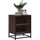  Noćni ormarići 2 kom smeđi hrast Konstruirano drvo i metal | shoptok.hr