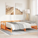  Dnevni krevet bez madraca voštano smeđi 80 x 200 cm od borovine | shoptok.hr
