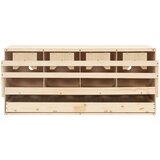  Gnijezdo za nesilice s 4 odjeljka 106x40x45 cm masivna borovina | shoptok.hr