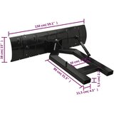  Ralica za snijeg za viličar 150 x 38 cm crna | shoptok.hr