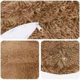  Presvlaka za jastuk 2 pcs HEERLEN Sivosmeđa Ø 40 cm PV flis | shoptok.hr