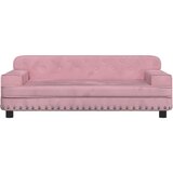  Dječja fotelja ružičasta 90 x 53 x 30 cm baršunasta | shoptok.hr