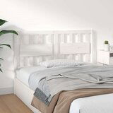  Posteljno vzglavje belo 125,5x4x100 cm trdna borovina, (20646600) | Shoptok.si