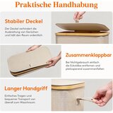 LIFEWIT 65 L Zložljiv ozek koš za perilo s pokrovom | Shoptok.si