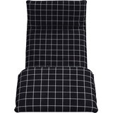  Sklopiva ležaljka za sunčanje crni karo uzorak 175x54x8,5 cm Oxford tkanina | shoptok.hr