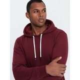 Ombre Men's non-stretch hoodie - maroon cene