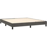  Box spring postelja z vzmetnico temno siva 160x200 cm žamet, (20846744) | Shoptok.si