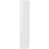 vidaXL Ormarić za knjige visoki sjaj bijeli 82,5x30,5x150 cm iverica | shoptok.hr