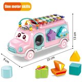 Woopie baby glazbeni auto sorter s činelama pink | shoptok.hr